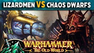 Chaos Dwarfs vs Lizardmen Warhammer The Old World Battle Report