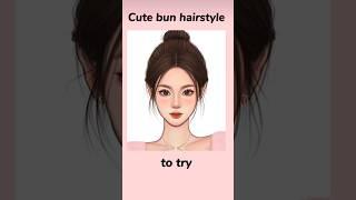 cute bun hairstyles you must try 🩷#viral #aesthetic #trending #ytshorts