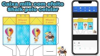 Como fazer caixa milk no pixellab| como fazer personalizados pelo celular