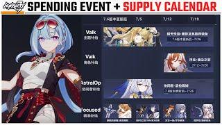 Honkai v7.6 Mini Spending Event, Supply Calendar - Griseo Outfit and Divine Key Box!