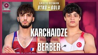 Vladimeri KARCHAIDZE (FRA) vs. Alperen BERBER (TUR) | U23 EUROPEAN CHAMPIONSHIPSFINALS | GR 87Kg