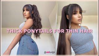 THICKER PONYTAIL FOR FINE, THIN HAIR | Zoe Cavey | Uniwigs
