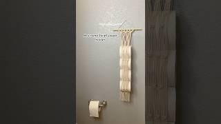 Macrame toilet paper holder for your extra tp. DM me on my Etsy for your own #macrame