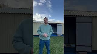 Двухскатный Хозблок с воротами из профлиста | Компания Гараж у Дома #бытовка #гараж #хозблок #сарай