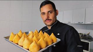 POUCOS INGREDIENTES DESCOBRI A MELHOR RECEITA DE COXINHA!!