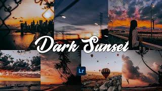 Dark Sunset - lightroom mobile presets | how to edit sunset presets |  Sunset beach