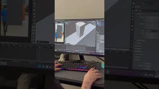 Behind the scenes of creating VFX content!  #3d #3danimation #blender #vfx #cgi
