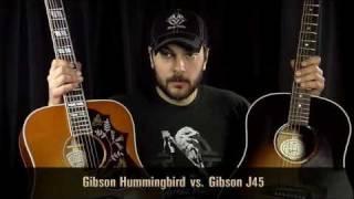 Gibson J45 vs Gibson Hummingbird: What's the Best Acoustic Guitar?