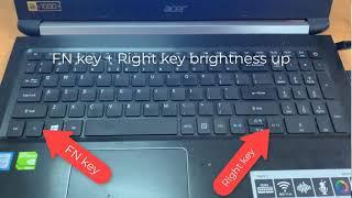 How to Adjust the Brightness on a Acer Laptop