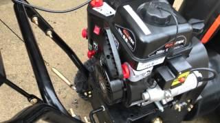 How to start Sno Tek Snowblower