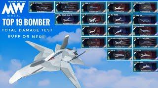 New Bomber with Top 19 Bomber after update combo damage test- Modern Warships