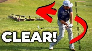 CLEAR Your Lead Side In The Downswing (STOP Pushing Off Your Trail Side!)