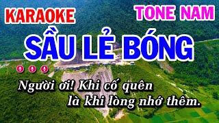 Karaoke Sầu Lẻ Bóng | Nhạc Sống Tone Nam | Karaoke Công Trình