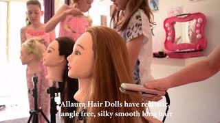 ALLAURA Hair Doll Toy. Girls Practice Hair Styling Training Mannequin Head & Tripod