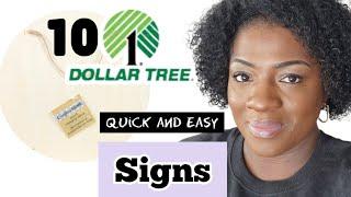 Grab these Dollar Tree wood signs to make..