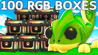 OPENING 100 RGB BOXES In Adopt Me!