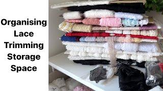 How to organise Lace trimming, Organising my workroom, DIY tutorial, Sewing materials, Anita Benko