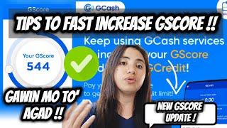 TIPS TO FAST INCREASE YOUR GSCORE IN GCASH TO UNLOCK GCREDIT & LOANS + NEW GSCORE UPDATE !!