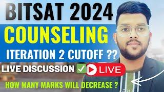 BITSAT Counseling 2024 Expected Cutoff Marks For Next Iteration | Ask Anything Live   #counseling