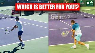 One Handed Backhand Vs Two Handed Backhand