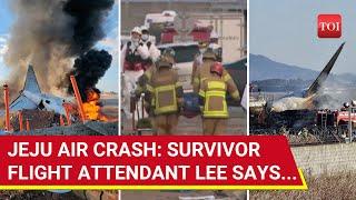 Jeju Crash: Stunning First Reactions Of Both Survivors; Flight Attendant Lee Says... | Watch