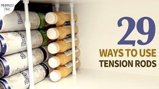 29 Genius Ways to Utilize Tension Rods for an Organized and Efficient Home