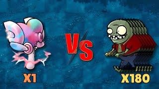 PVZ Fusion Challenge! - 1 Fusion Plants vs 180 Imp Zombie, Who Will Win ?