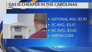 AAA: South Carolina's average gas price dips to 43 cents below national average on Sunday