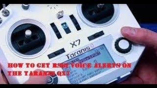 How to get RSSI voice alerts on the Taranis QX7