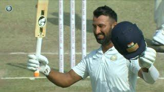 Ranji Trophy 2023/24_ Saurashtra vs Jharkhand: Perseverant Pujara's unbeaten 243* in Rajkot #pujara