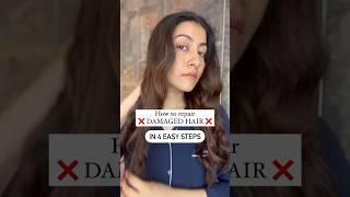 How to repair *DAMAGED HAIR* in 4 steps ‍️ #shorts #damagedhair