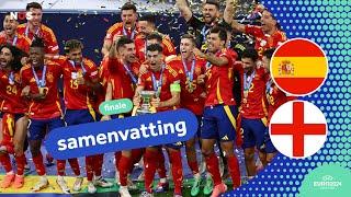 INVALLER schiet SPANJE naar de TITEL | samenvatting Spanje - Engeland | EURO2024