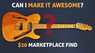 $20 Marketplace Wreck to Guitar Gem: Neck Restoration Ep. 01