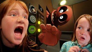 SPOOKY ROBLOX ELEVATOR called REGRETEVATOR!! Adleys CHALLENGE DAY & Fun chore chart Surprise by Dad!