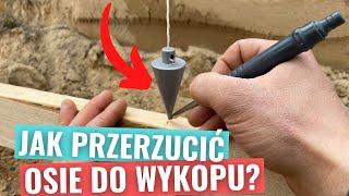 Jak przerzucić ławy drutowe z poziomu zero do wykopu na poziom ławy fundamentu