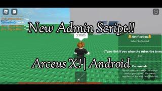 Admin Script | Roblox Mod Menu | Arceus X