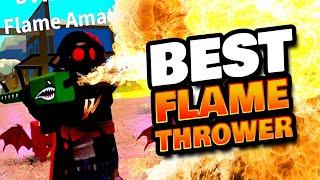 Got Best Flamethrower in Flamethrower Simulator Roblox