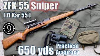 Swiss ZFK-55 Sniper Rifle to 650yds: Practical Accuracy (Feat BOTR...Zf Kar 55 Sniper with GP11ammo)