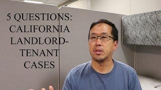 5 Questions - California Landlord Tenant - The Law Offices of Andy I. Chen