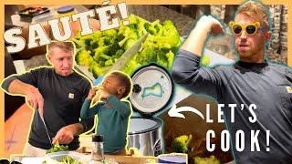 EP 1: COOKING WITH MY TODDLER - Abriel helps dad use an instant pot for the first time!