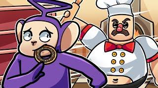 ESCAPE FROM GARRY'S BAKERY! | Tinky Winky Plays: Roblox GARRY'S BAKERY RUN
