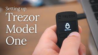 How to set up a Trezor Model One
