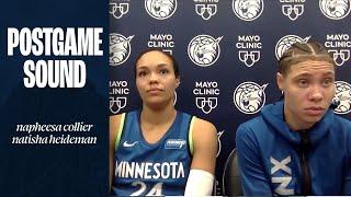 "Have To Bring Our A-Game Everyday." | Napheesa Collier & Natisha Heideman Postgame Sound | 09.08.24