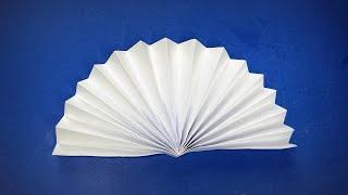 Origami Fan Easy | How to Make a Paper Fan | How to cool off in the heat