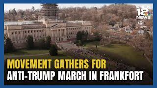 Protesters Gather for Anti Trump March at KY Capitol