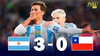 ¡GOLEADA DE ARGENTINA! Argentina VS Chile [3-0] RESUMEN, HIGHLIGHTS & GOLES | ELIMINATORIAS CONMEBOL