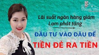 Khi lãi suất ngân hàng giảm, lạm phát tăng, nên đầu tư vào đâu để tiền đẻ ra tiền ? I THANH VÂN BĐS