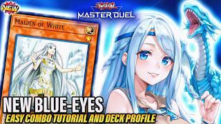  NEW BLUE-EYES DECK - EASY COMBO TUTORIAL & DECK PROFILE [YU-GI-OH! MASTER DUEL]