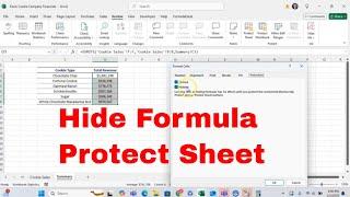 How to Hide Formulas When Protecting A Sheet in Microsoft Excel! Protect Your Formula! #howto #excel