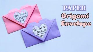 How to Make a Paper Origami Envelope/Easy Origami Envelope Tutorial/Paper craft@ArtCraftByTulsi